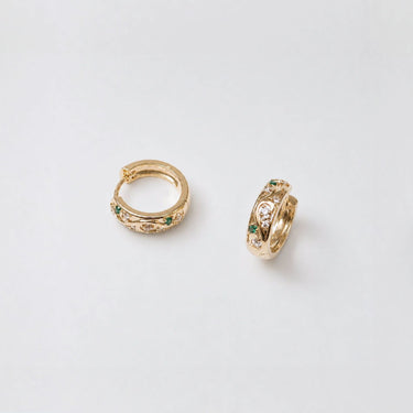 Boucles - ARLEQUIN VERTE Boucles d'oreilles Huguette Paris