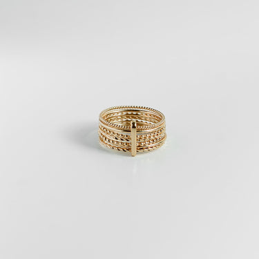Bague - ALMAND Bague dorée semainier