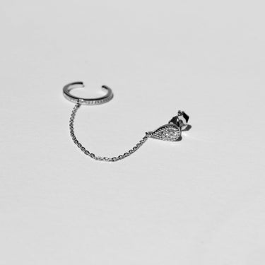 Ear cuff à puce - DIASCIA Ear cuff Huguette Paris Argent 925