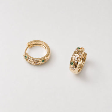 Boucles - ARLEQUIN VERTE Boucles d'oreilles Huguette Paris 