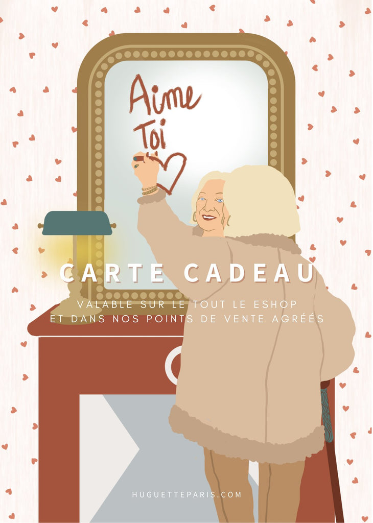 Carte-cadeau remplie d'amour et de bijoux Gift Cards Huguette Paris 