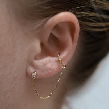 Ear cuff à puce - DIASCIA Ear cuff Huguette Paris 