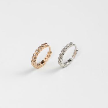 Mini Creole earrings sold individually - PALE