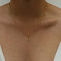 Collier Lettre Plaqué Or 14K - Chaîne Double De A à Z - Cadeau Personnalisé Pour Femme, Maman, Amoureuse - 5