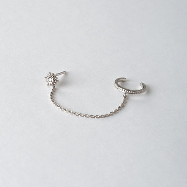 Ear cuff à puce - LEISO Ear cuff Huguette Paris Unité Argent 